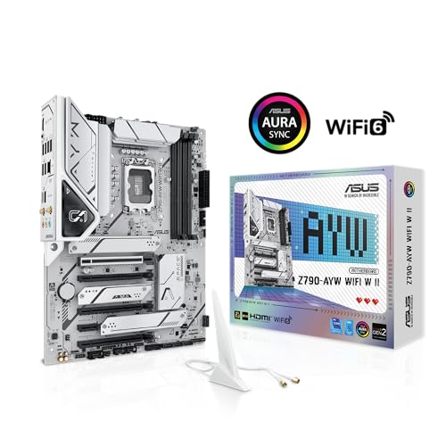 Z790-AYW WiFi W II Intel Z790 (LGA 1700) ATX Scheda madre con PCIe® 5.0, 3X M.2, 12+1 DrMOS, DDR5, WiFi 6, 2.5Gb LAN, HDMI, USB 10Gbps Type-C®, USB 10Gbps Type-C®, Thunderbolt™, USB4®, Aura Sync - Scheda madre - Immagine 8