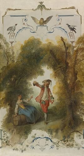 Impression prints toile le vignoble de Nicolas Lancret pour décoration salon