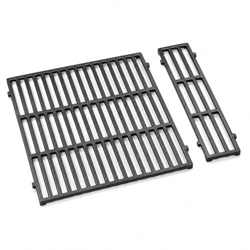 Image of Cast Iron Grill Grate Kit for Weber Spirit 200 Series (2016+) Gas Grills | Heavy-Duty Cast Iron For Even Searing. Unique Under-Grate Storage Saves Cart Space. Easy Clean.