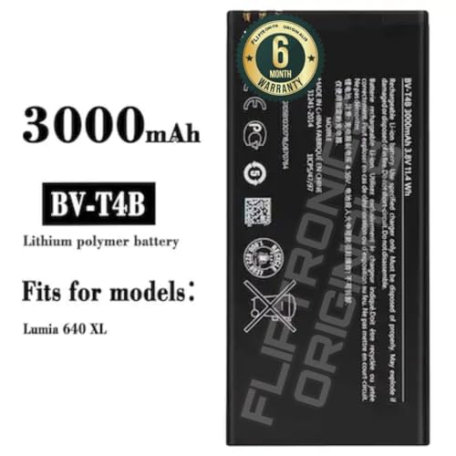 Image of BV-T4B Battery for Nokia Lumia 640 XL 640XL RM-1096 RM-1062 RM-1063 RM-1064 RM-1066 Battery with 6 Month Warranty****(X84)