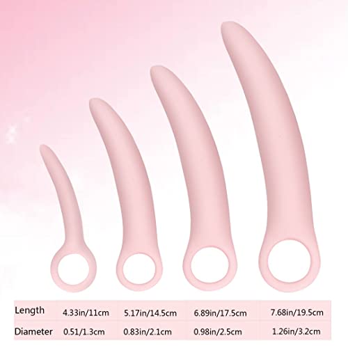 Lyniya 4-Pack Silicone Pelvic Floor Muscle Dilator Trainer Set #TOP2