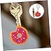 Healeved 12pcs Cute Donut Hanging Charms Keychain Lovely PVC Soft Gel Bag Pendant Decorations Creative Fashion Accessories for Birthday and Theme Parties Practical and Eye Catching