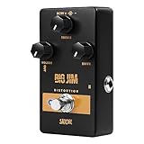 Satone S808 Big Jim Distortion Electric Guitar Effect Pedal - Rich Gain Distortion Effect Preset Acoustic Metal Pedal with True Bypass