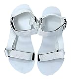 Victoria's Secret Pink Women's Strappy Sports Sandals (White, Large)