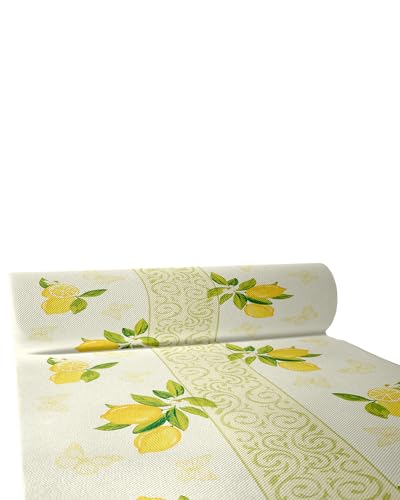 Sovie Horeca Linclass Airlaid Tischläufer Nancy Creme - 40cm x 24m - Einmal-Tischläufer Sommer -...