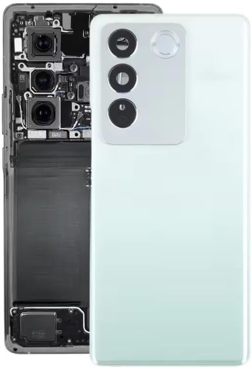 for vivo V27 / V27 Pro – Compatible Replacement Battery Back Cover Rear Housing Case with Camera Lens (Green)