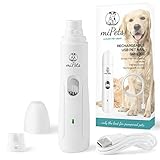 miPets Rechargeable Pet Nail Grinder - Luxury USB Nail Trimmer, File, Clipper & Cutter - for your Dog, Cat, and other Household Pets of All Sizes