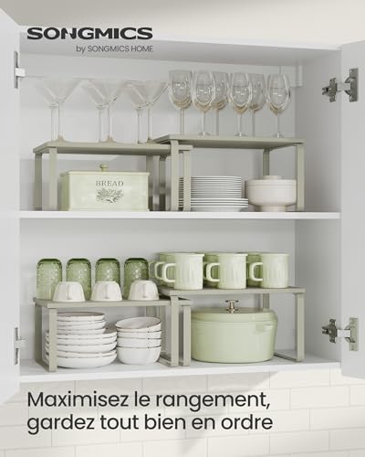 SONGMICS Étagère à épices KCS002K01 Beige