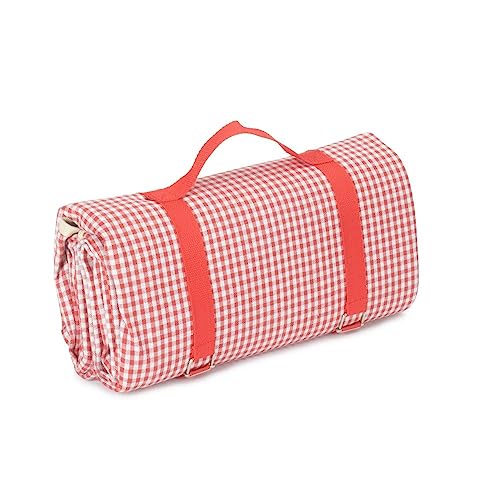 Red Hamper Manta de Picnic a Cuadros Rojos y Blancos