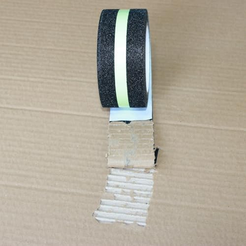 Image of Anti Slip Tape 2 Inch Wide, Waterproof Grip Adhesive Tape, Heavy Duty High Traction Friction for Indoor /Outdoor Steps (33 Ft /Black-Glow).
