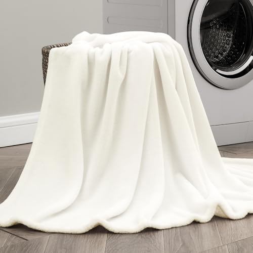 Image of BEDELITE Fleece Blanket King Size Blankets for Bed, Luxury Plush Cozy Fuzzy Blanket 108x90 inches, Super Soft Warm Lightweight Throw Blanket All Seasons Suitable, Cream