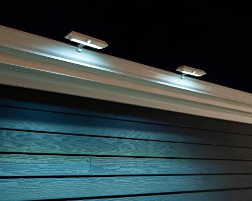 TOUCHOFECO Nitebrite Solar Motion Detector Automatic On Off Safety Weather Resistant Outdoor LED Lights, White (TOE498)