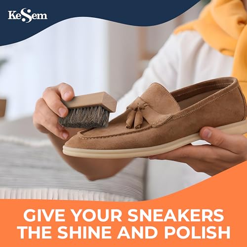 3 Small Shoe Cleaning Brush Set, Boots Sneaker Shoes Cleaner with Nylon, Boar and Horsehair Bristles, Polish Cleaning Brush for Leather, Suede, Canvas, Textile, Bags and Accessories