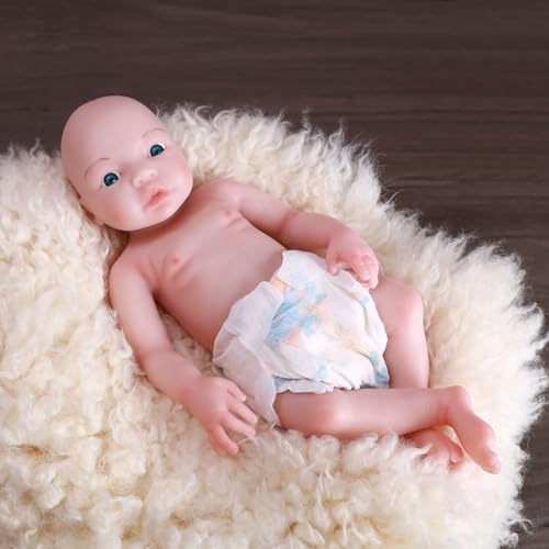 Muñeca Realista de Silicona 18 Pulgadas Reborn miniatura 3