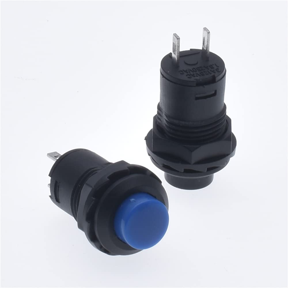 Commutateur bouton-poussoir DS-425 bleu pour tableau de bord auto et domotique