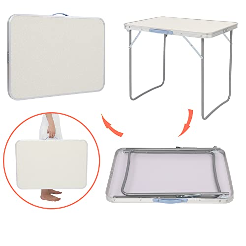 Table de camping pliante compacte et légère pour un repas sans taches