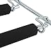 Clothes Pants Slack Hangers 5 Layers Non Slip Closet Storage Organizer Space Saving Hanger with Foam Padded Swing Arm for Pants Jeans Scarf Trousers Skirts (Updated Version-4pcs Black)