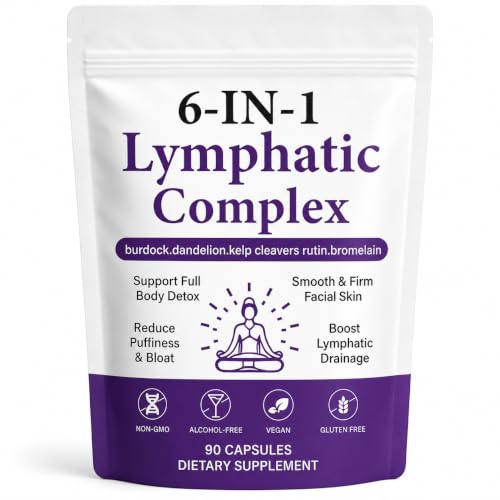 Lence 6-in-1 Lymphatic Complex Capsules Botanical Blend 90 Capsules (1pc)