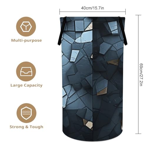 Panier à linge imperméable et pliable avec poignées confort