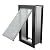 Endura Flap E2 Giant Dog Door for Walls | Designed for Extra-Large & Tall Dogs | Energy Efficient Wall Mount Pet Door | Durable & Pet Safe | Black, Single Flap Wall Mount