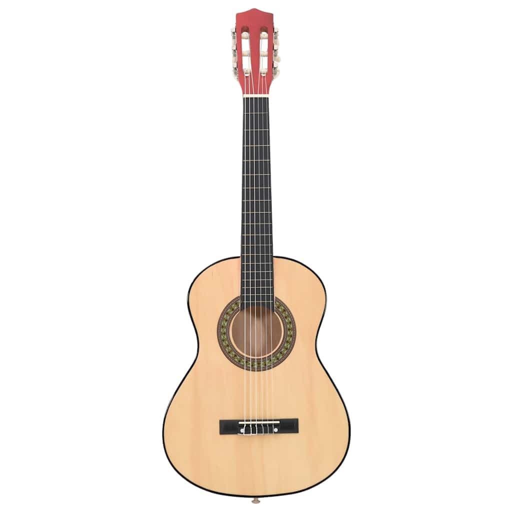 Chitarra classica per principianti per bambini, 1/2, 86 cm, in legno di tiglio, con accessori, adatta per l'apprendimento e l'insegnamento, ideale per hobby e appassionati di musica