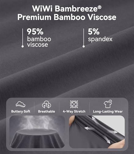Image of WiWi Bamboo Viscose womens capri pants Wide Leg Pajama Super Soft Lounge knit Sleep shorts Cooling Pj Bottoms S-XXL
