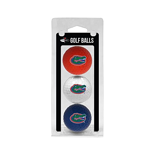 Team Golf Ncaa Florida Gators 3 Golf Ball Pack Regulation Size Golf Balls, 3 Pack, Full Color Durable Team Imprint