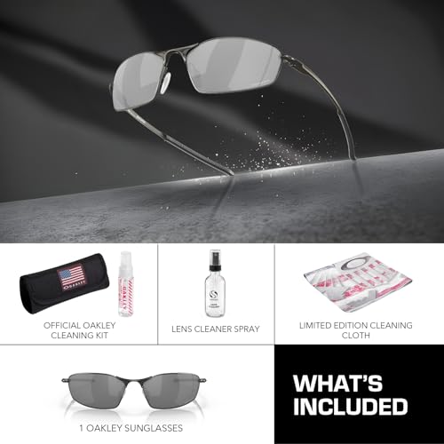 OAKLEY WHISKER OO4141 Oval Shape Sunglasses With Official Eyewear Kit3