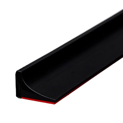 Innovativer Silikon-Wasserstopper Für Begehbare Duschen - 200CM Schwallschutz-Schwelle Für Rahmenlose Duschtüren, Effiziente Wasserbarriere Für Optimale Nass- Und Trocken-Trennung (Schwarz)
