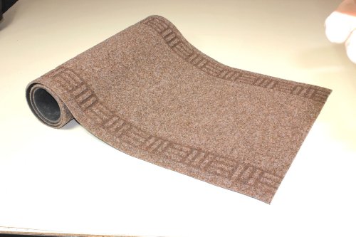 Alfombra de pasillo con punta de la parte superior de la alfombra de pasillo de puente de pared de la cocina de acampada y se vende por metros en 55 tamaños de 66 cm de ancho de colour 308, beige, 66x490 cm Cover