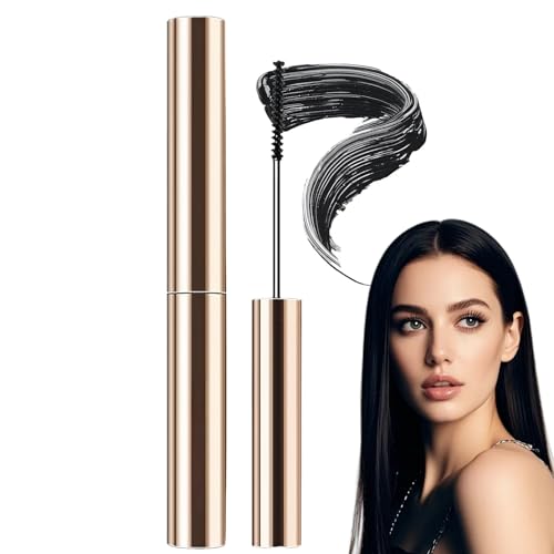 Natural&Lengthening Mascara for Older Women 60 Plus Waterproof Tel/escopic Mascara Volume and Length Fine Brush Ma/scara Waterproof&Smudge-Proof Gentle on Sensitive Eyes for All Eye Makeup(Black)
