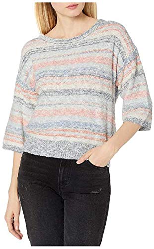 Michael Stars Women's Sweater, Multi Stripe Marl, Small #TOP8