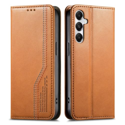 Generic - Funda de piel con tapa magnética para Samsung Galaxy A13 4G (color: marrón)