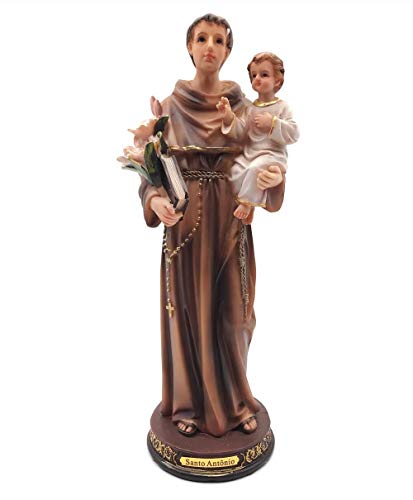 Imagem de Santo Antônio Protetor dos Namorados Resina 30 cm
