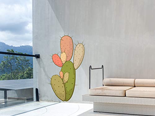 Vinilo Decorativo para Pared Chumbera | Varias Medidas 73x130cm | Pegatina Adhesiva Decorativa