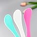 Wopanxye 12pcs 24pcs 50pcs Cosmetic Spatula for Face Mask Cream Lotion Stick Plastic Spoon Disposable Scoop Makeup Tool for Easy Mixing, Sampling, Waxing DIY Facial Lip Mask Stick (50pcs (8 colors))