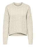 Onlkatia LS Cable O-Neck Jersey CC KNT, Baby's Breath, M