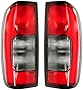 EPIC LIGHTING Lens and Housing Smoke Reverse Rear Brake Taillights Assembly Replacement for Nissan 1998-2004 Frontier [ NI2818103 265597B425 NI2819103 265547B425 ] Left Right Sides Pair