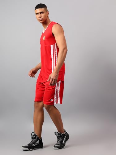 Image of Vector X VBB-100 Men's Sleeveless Basketball Volleyball Football Team Jersey and Shorts Set Combo, Breathable Moisture-Wicking Unisex Sports Active Wear Active Wear for Running Training Men Women