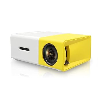 Teconica CJ54 Latest Mini High Resolution LED Projector with USB/ HDMI/ AV Input & Audio Connectivity for Home Entertainment or Educational & Office (Multi Color)