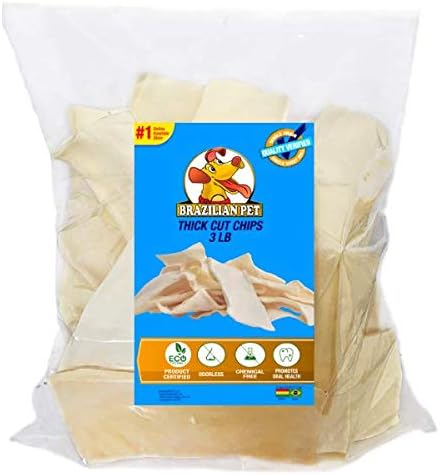 Brazilian Pet Premium Thick Cut Chips, Wholegrain Rawhide (Last M...