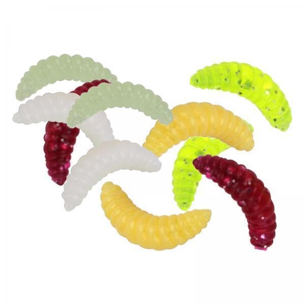 UJEAVETTE 3xFishing Lure Soft Plastic Worm Larva Grub Baits Freshwater Tackle 10PCS- Sporting Goods- Fishing- Baits, Lures & Flies- Crankbaits-image-23
