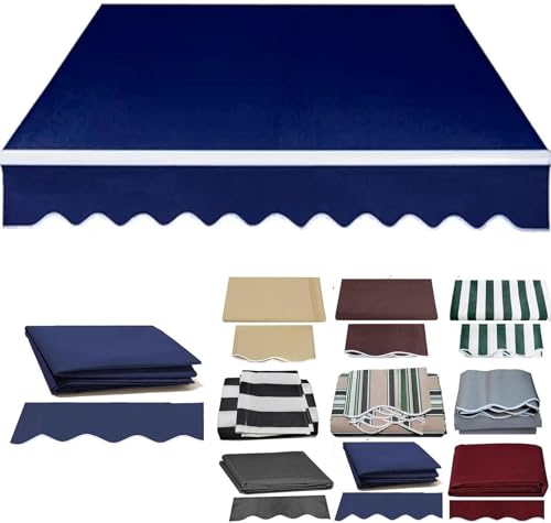 Tissu de remplacement de haute qualité pour store de terrasse bleu 4,8x3m