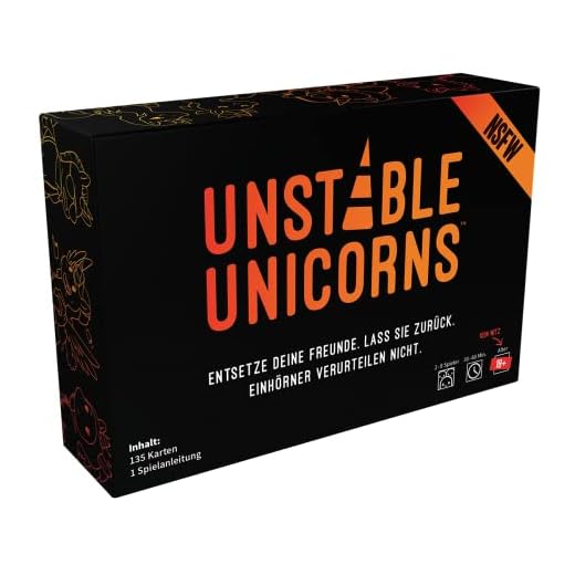 Unstable Games, Unstable Unicorns NSFW, Partyspiel, Kartenspiel, 2-8 Spieler, Ab 18+ Jahren, 30-60 Minuten, Deutsch