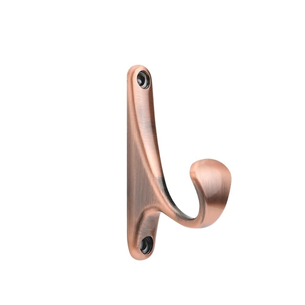 Hgniang A Fashion Black Hook With Screws Zinc Lloy Wall Hanging Hooks Porch Closet Robe Hanger Storage Rack For Towel Coat Hat