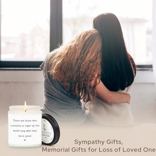 Image of Sympathy Gifts for Loss of Loved One, Sympathy Candle 7Oz | Memorial Gifts, Condolences Gift for Loss Mother Father Husband, Grief Bereavement Gift, Memorial Candle, Lavender Scented