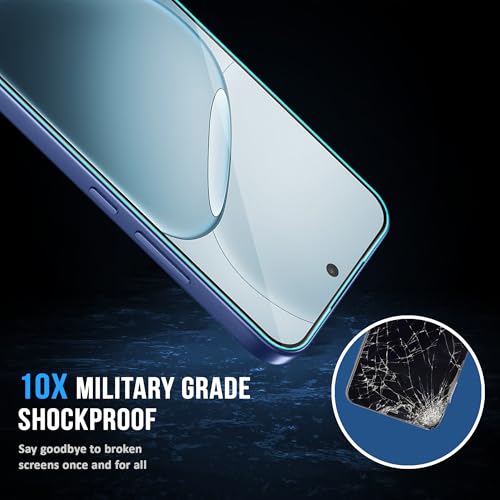 Image of FIRST MART Tempered Glass for Oppo F31, F31 Pro, F33 and Oppo F33 Pro, 9H 0.3 mm Full-Glue Screen Protector with Cable Protector, 3D Edge-to-Edge, HD Clear, Case-Friendly, Black, Pack of 1