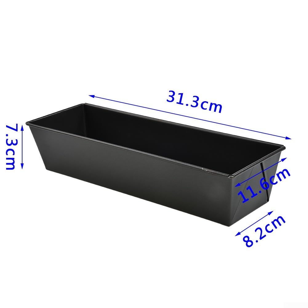 Carbon Steel Bread Loaf Pan Tray NonStick Easy Release Rectangle Cake Pan For Baking Bread Homemade Rectangular Toast (L)