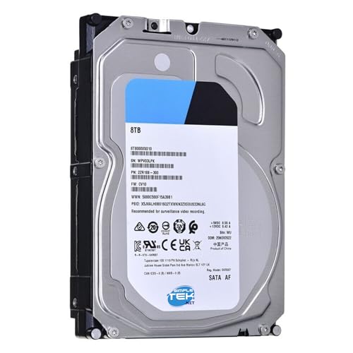 Disco duro 8 TB con 256 MB caché ideal para procesar grabaciones de vídeo de vigilancia AI DVR 5