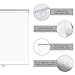AOSKY Roller Window Shades Blackout Blinds for Windows Cordless Bedroom Shade Room Darkening Shades Door Blinds with Thermal Insulated Easy to Install for Home，Office，Bathroom W30 xL72 Pure White